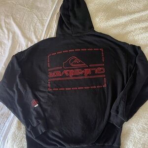 QUIKSILVER black and red hoodie
